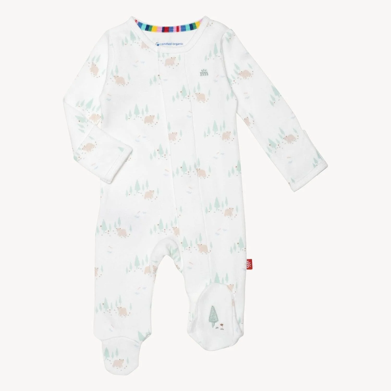 babe in the woods organic cotton magnetic parents favorite footie - re-loved - Image 5