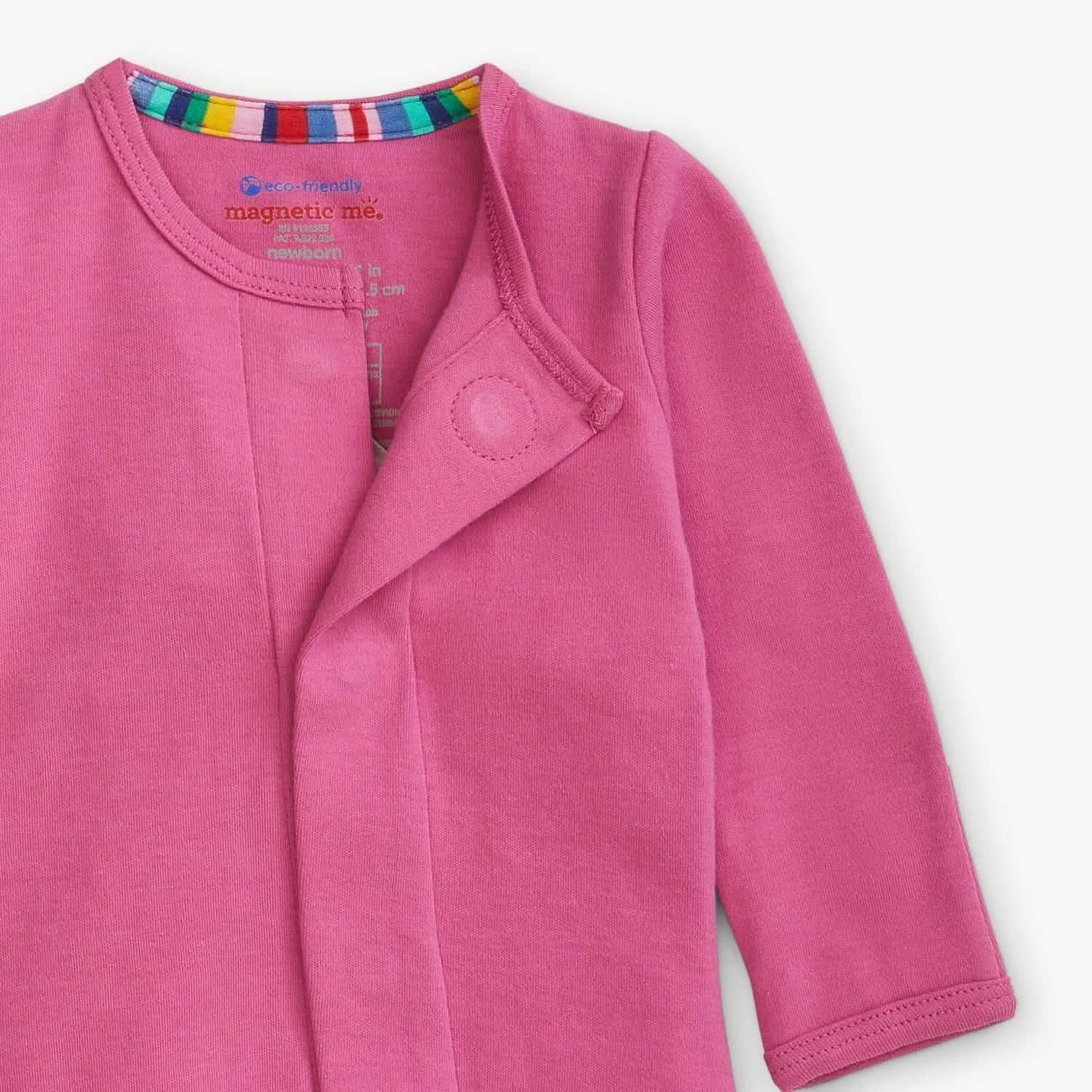 berry wine organic cotton magnetic coverall - re-loved - Image 3