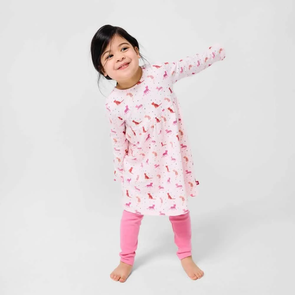cheetah bonita organic cotton magnetic easy peasy dress + legging set - re-loved - Image 2