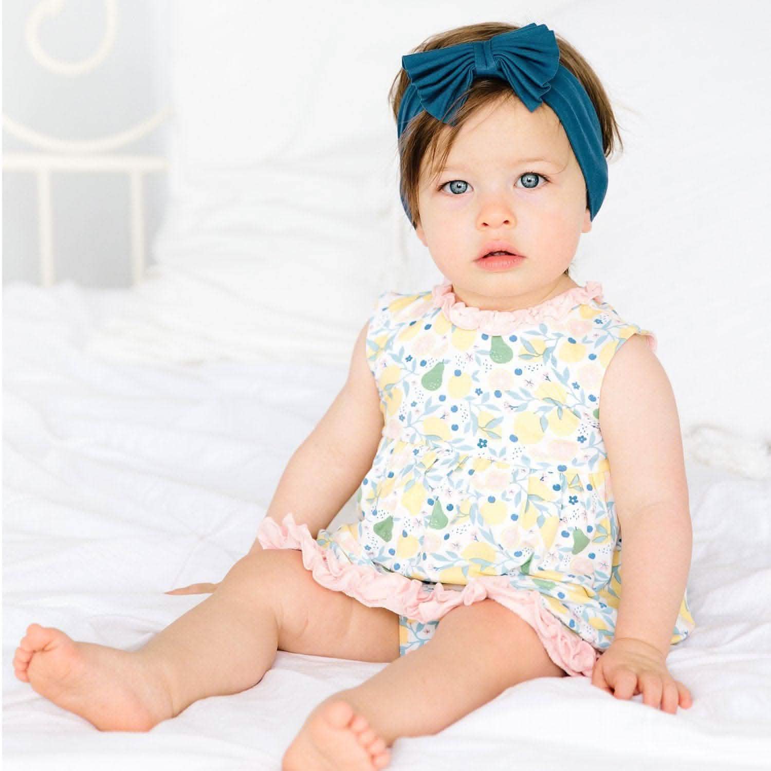 citrus bloom modal magnetic dress & diaper cover - re-loved - Image 2