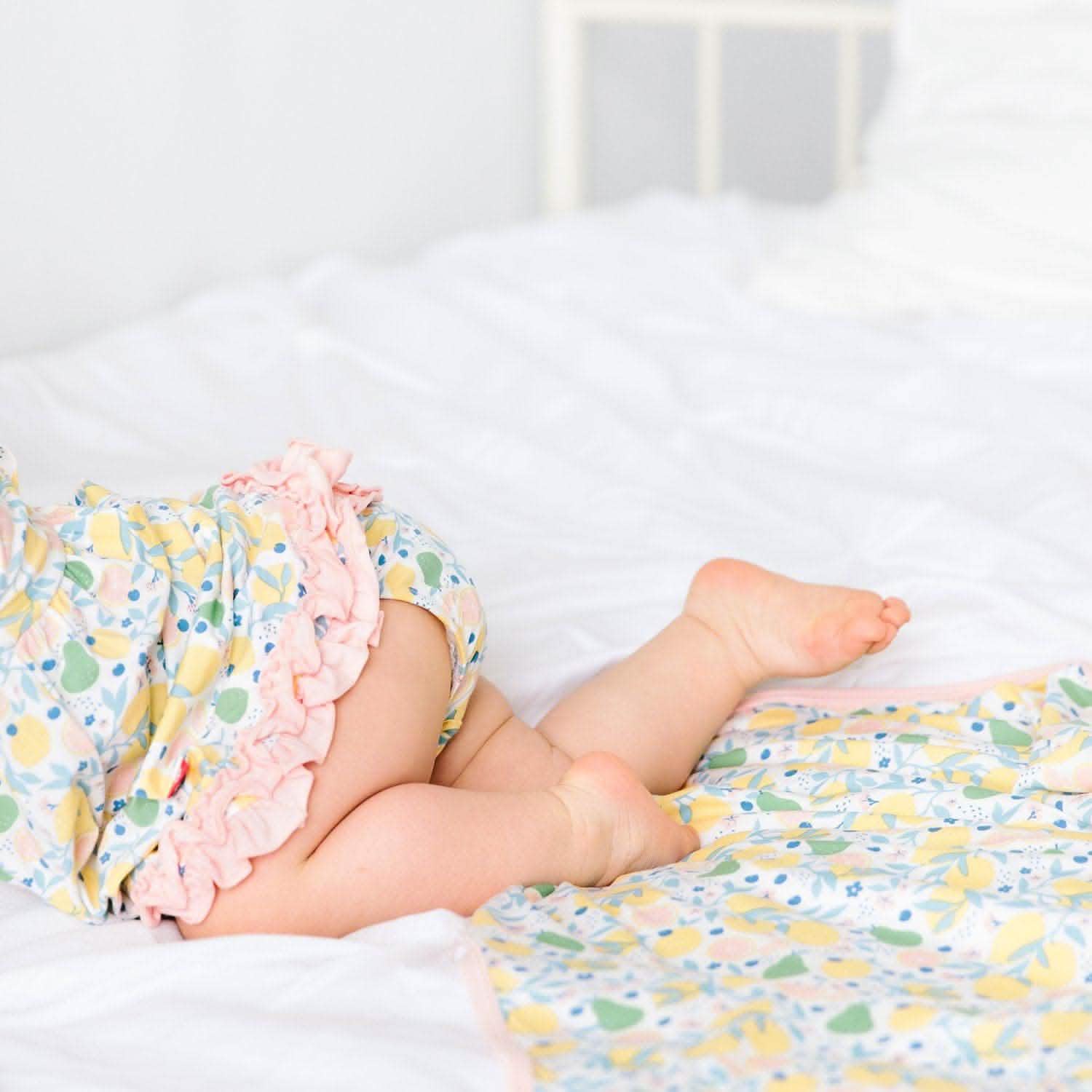citrus bloom modal magnetic dress & diaper cover - re-loved - Image 3