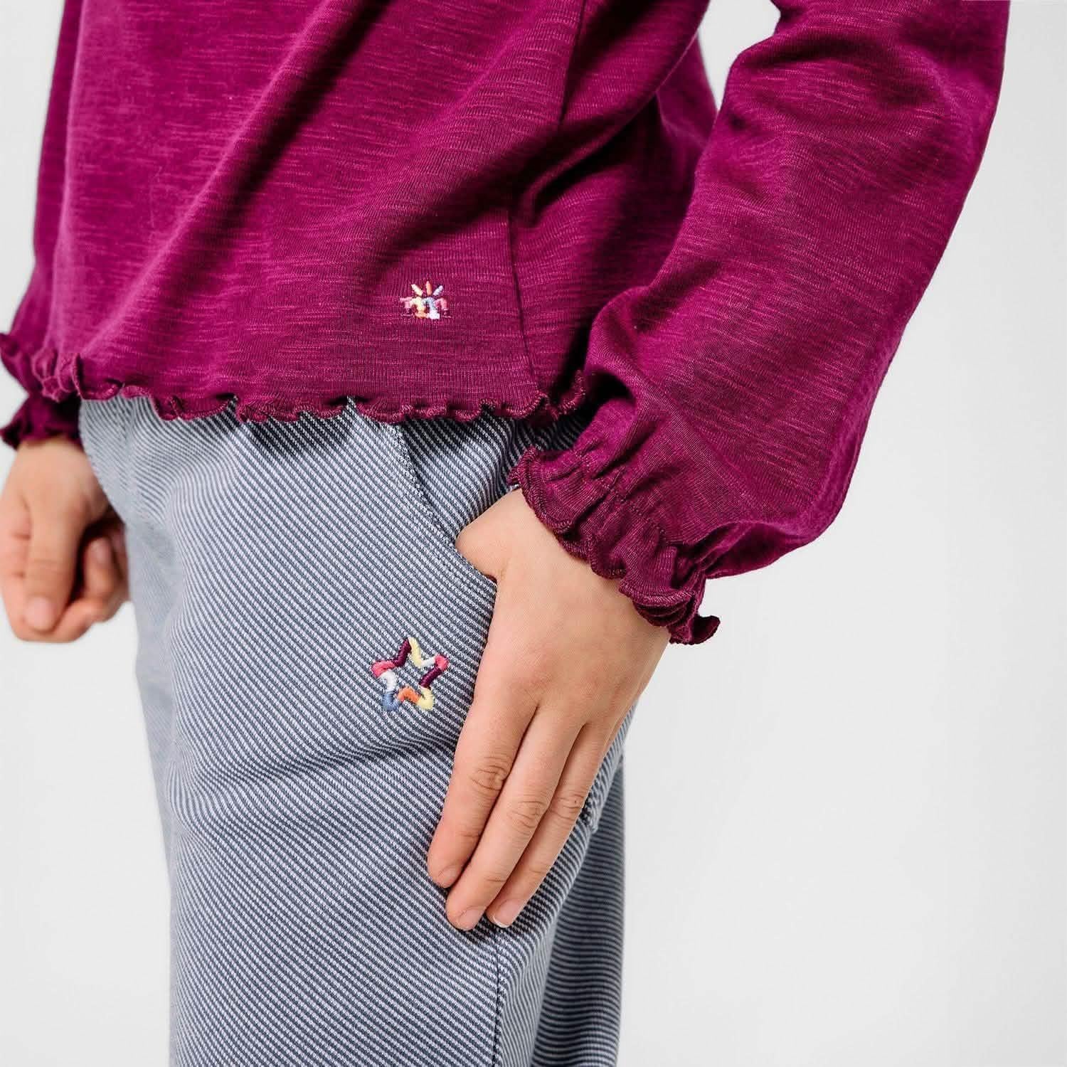 gray cotton magnetic pant - re-loved - Image 3