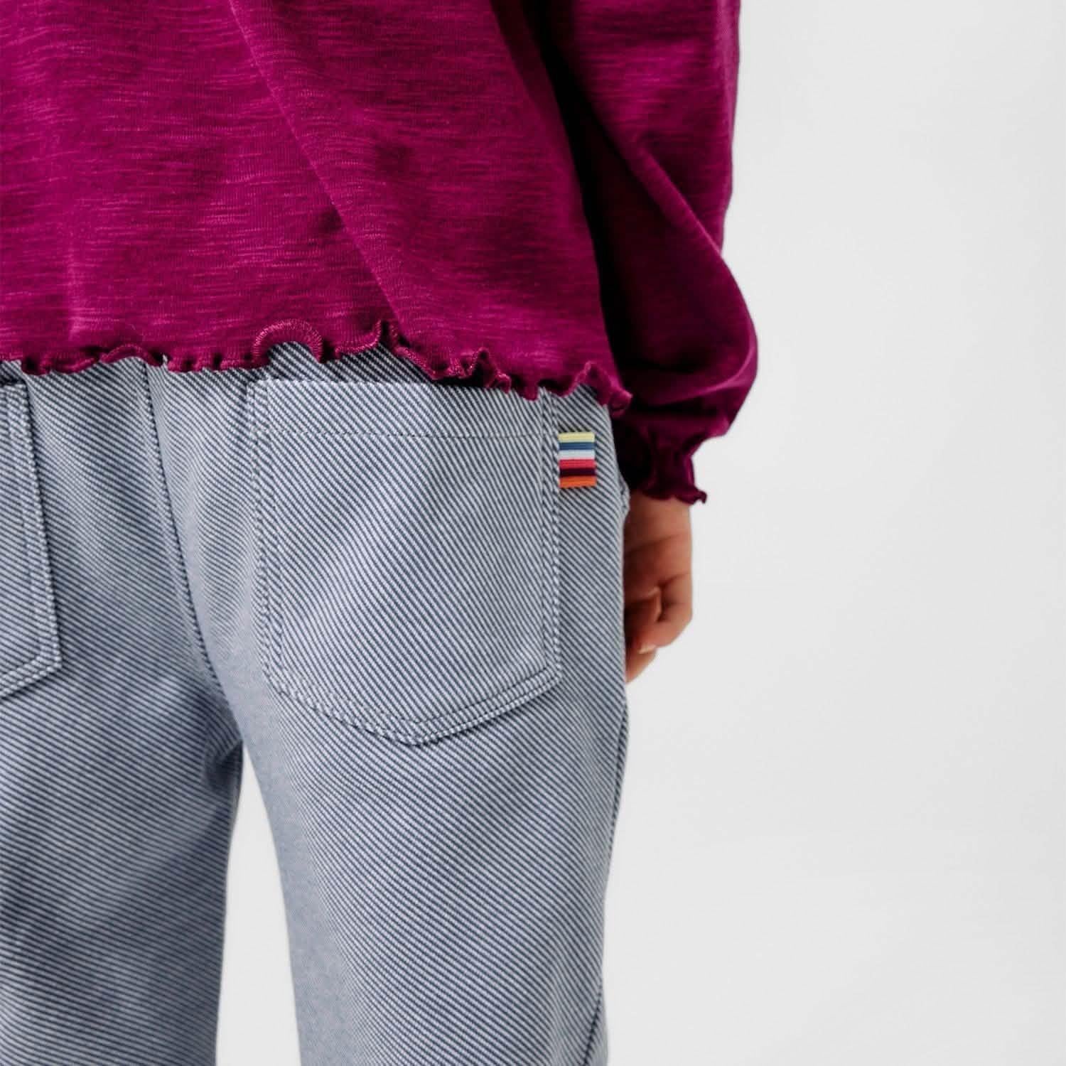 gray cotton magnetic pant - re-loved - Image 4
