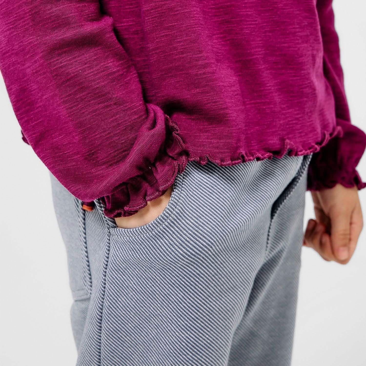 gray cotton magnetic pant - re-loved - Image 5