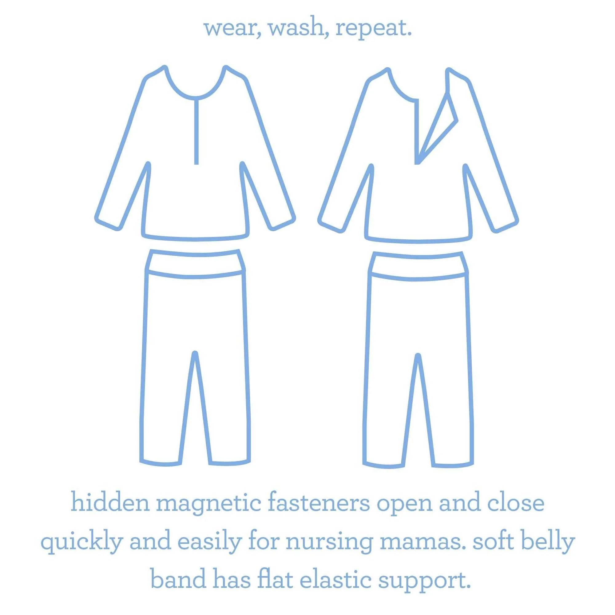 harlow modal magnetic nursing pajama set - re-loved - Image 4