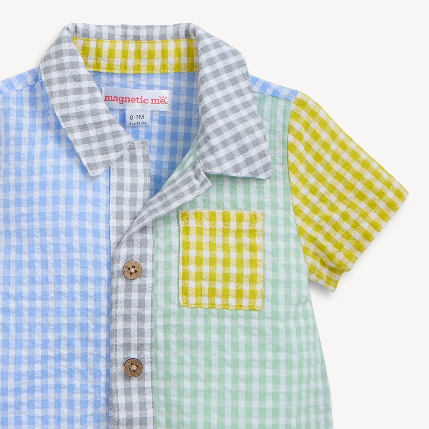 Magnetic Boys Collar Romper - re-loved - Image 3
