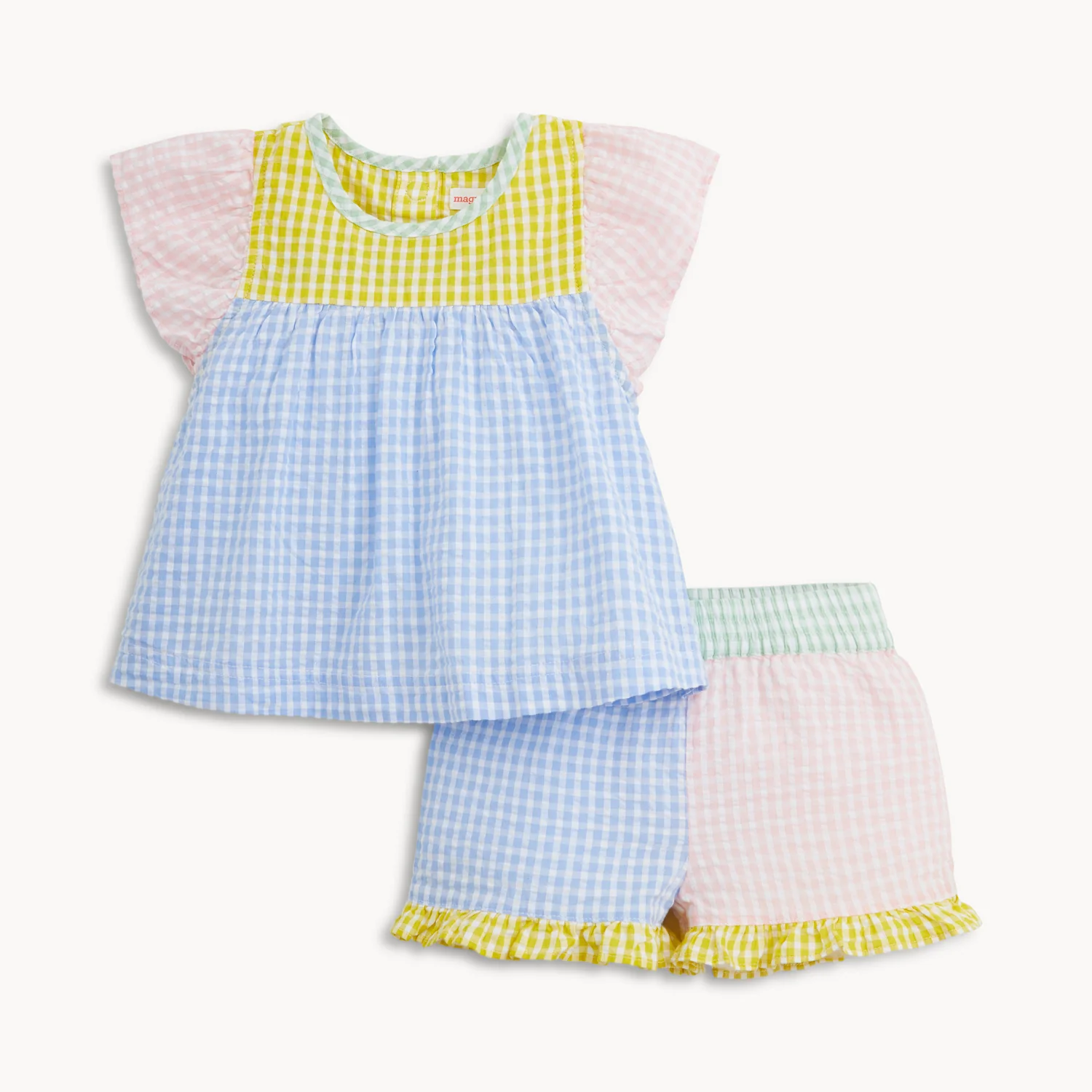 Magnetic Flutter Sleeve Top & Shorts