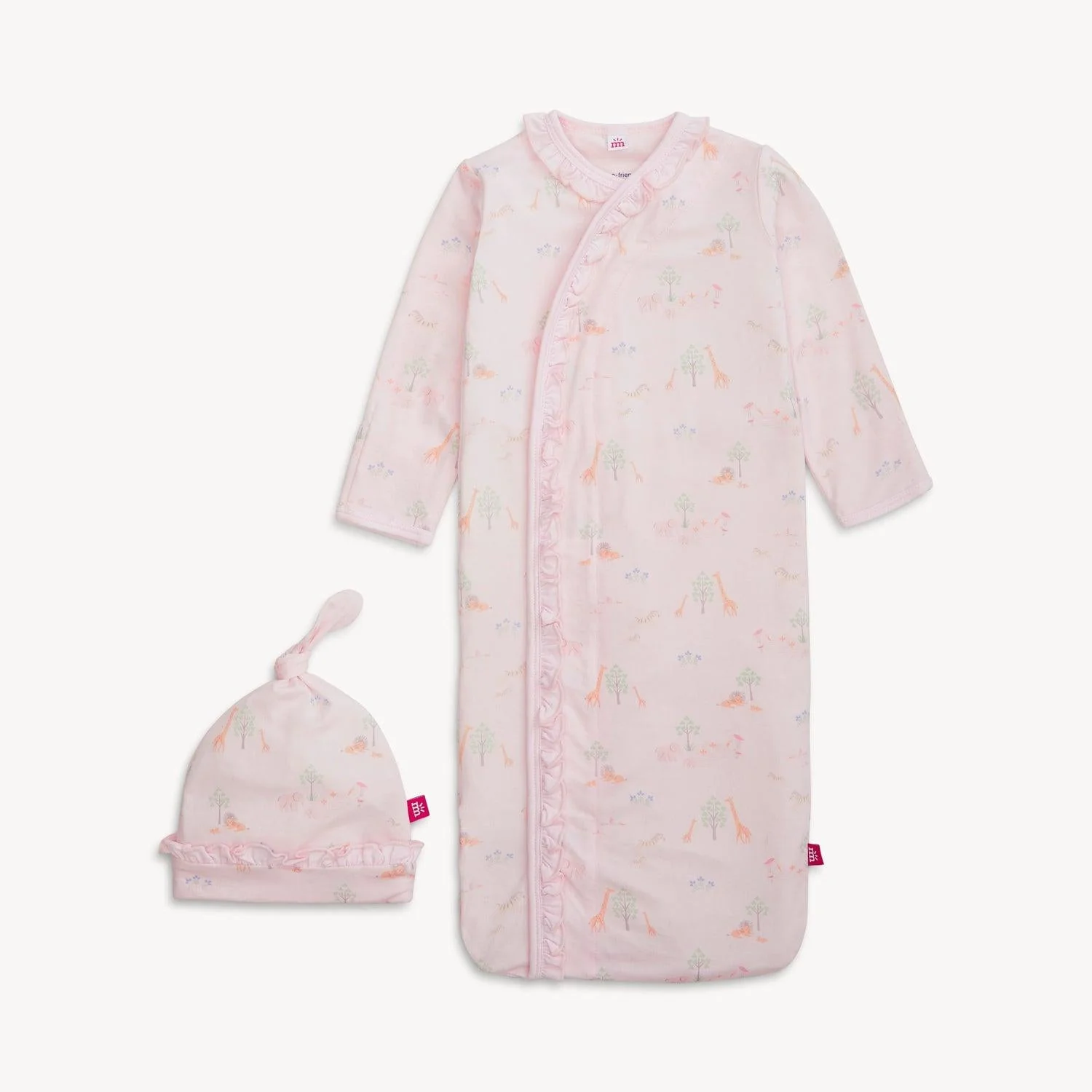 Magnetic Gown & Hat Set with Ruffle