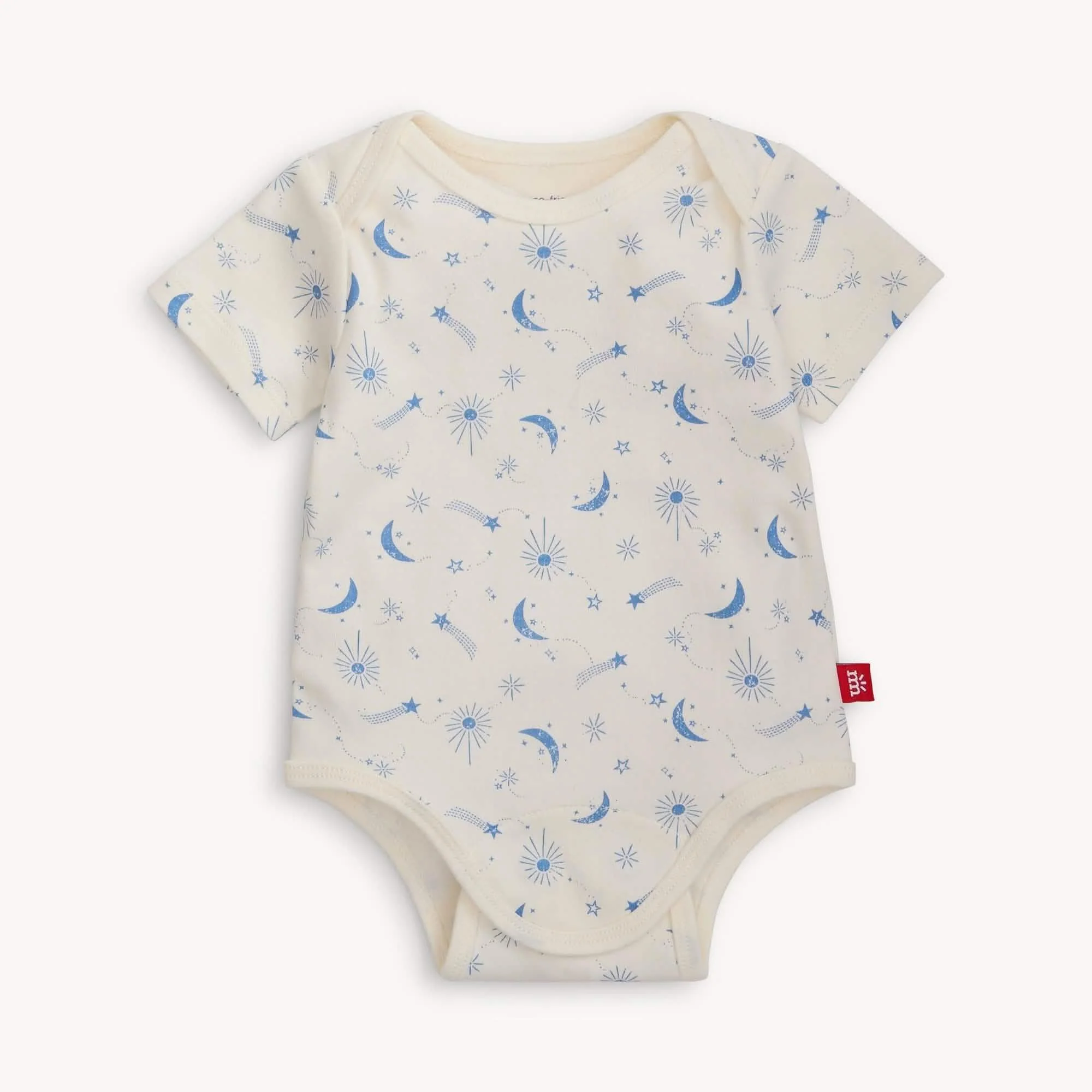 moon song organic cotton magnetic bodysuit - re-loved - Image 2