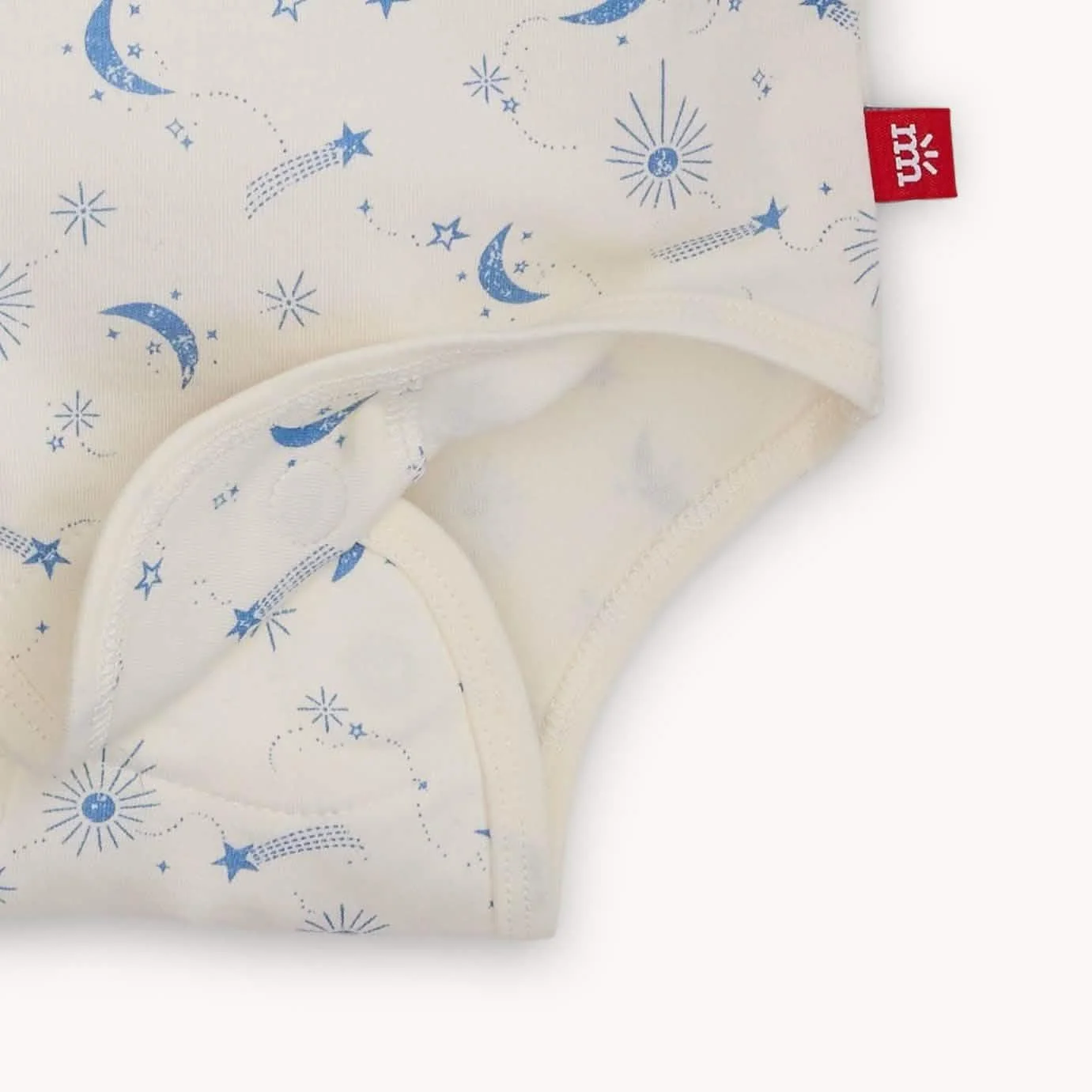 moon song organic cotton magnetic bodysuit - re-loved - Image 3