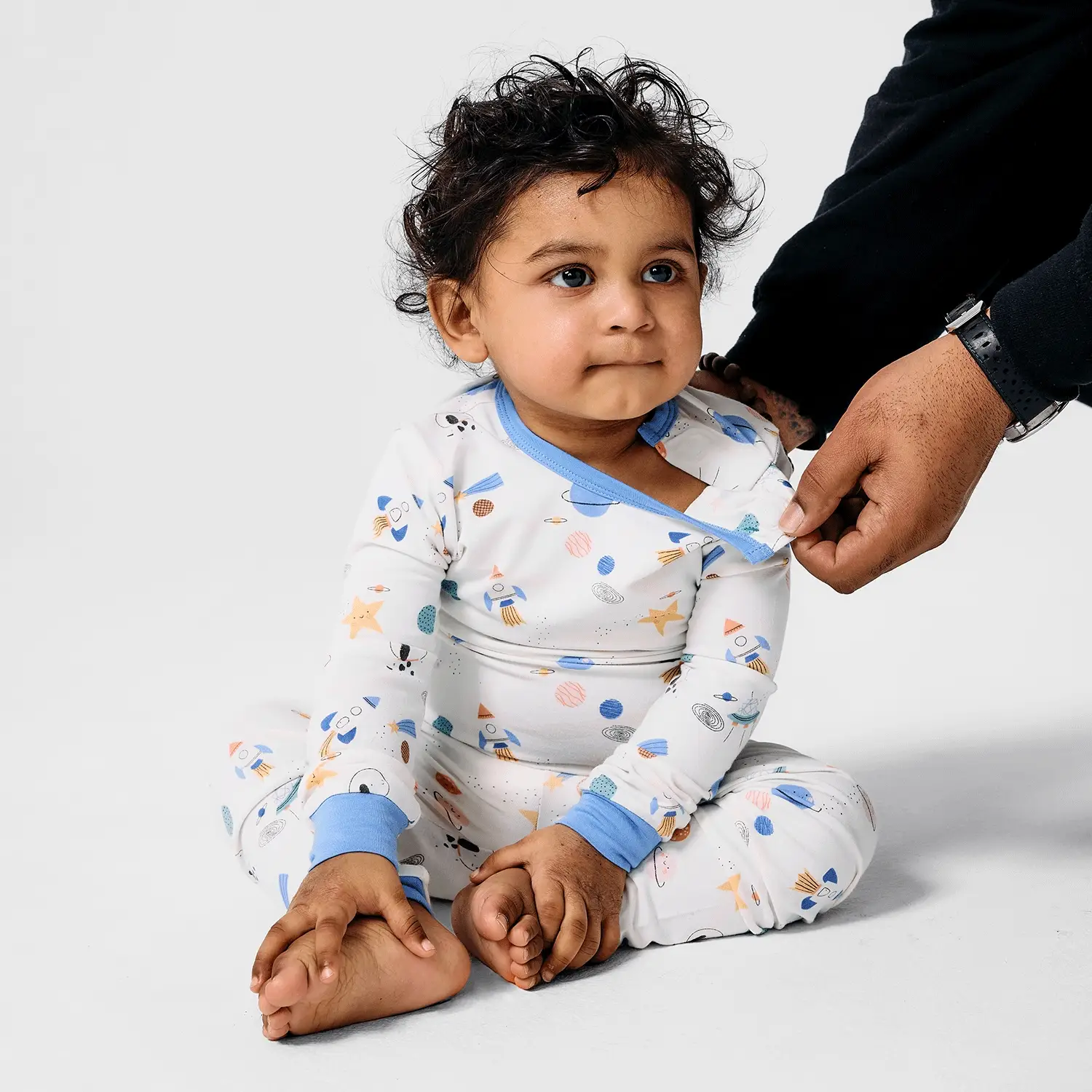 organic botanics modal magnetic no drama pajama toddler long sleeve set - re-loved - Image 3
