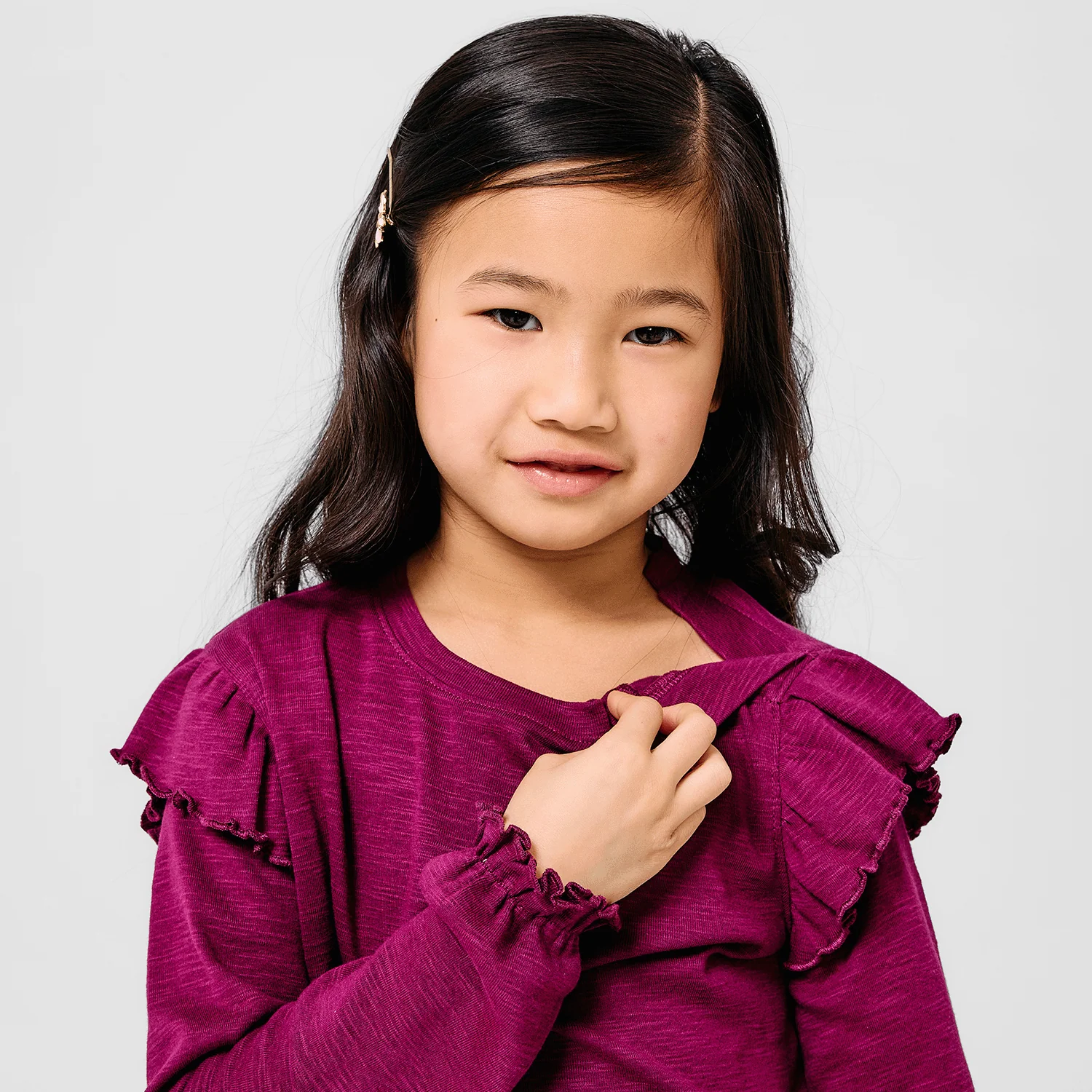 purple potion cotton magnetic long sleeve play all day top - re-loved - Image 3