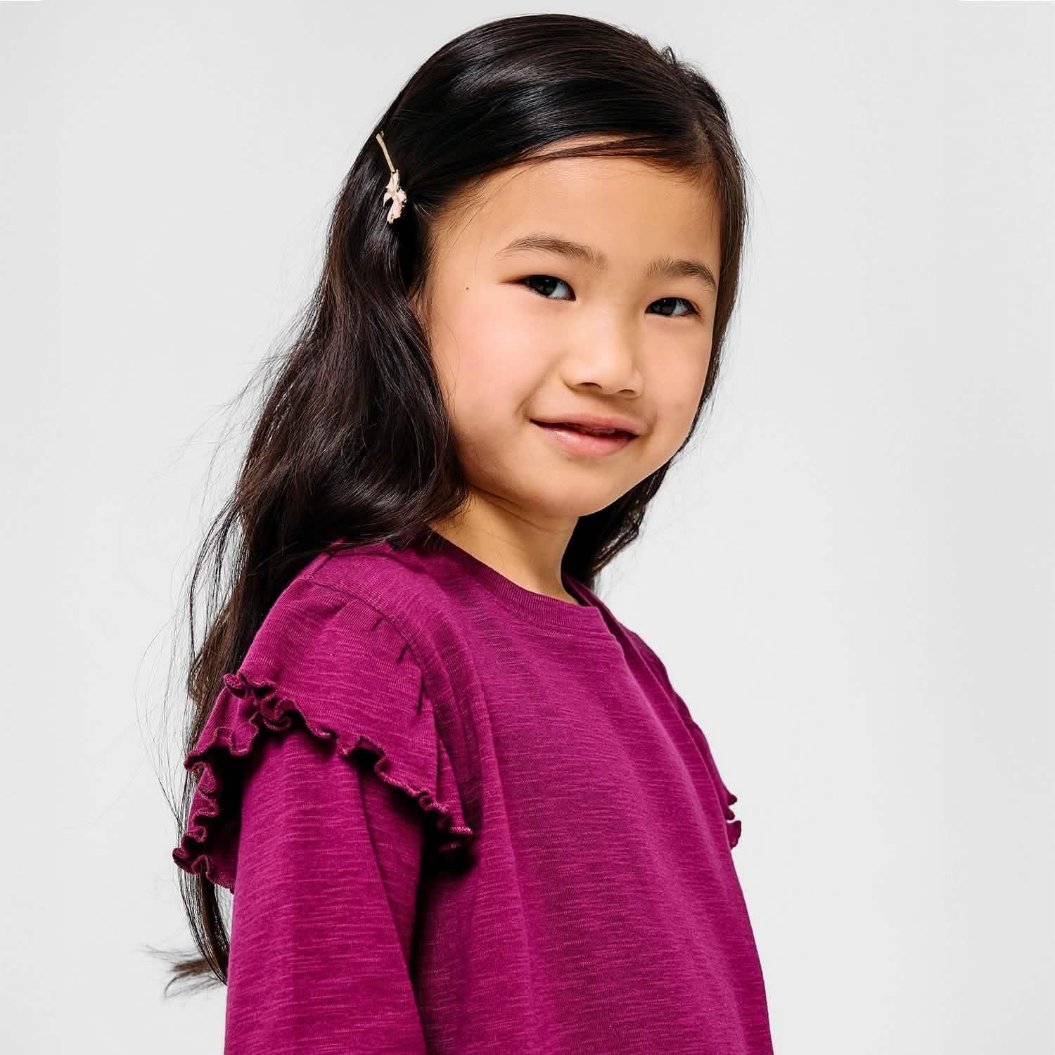 purple potion cotton magnetic long sleeve play all day top - re-loved - Image 4