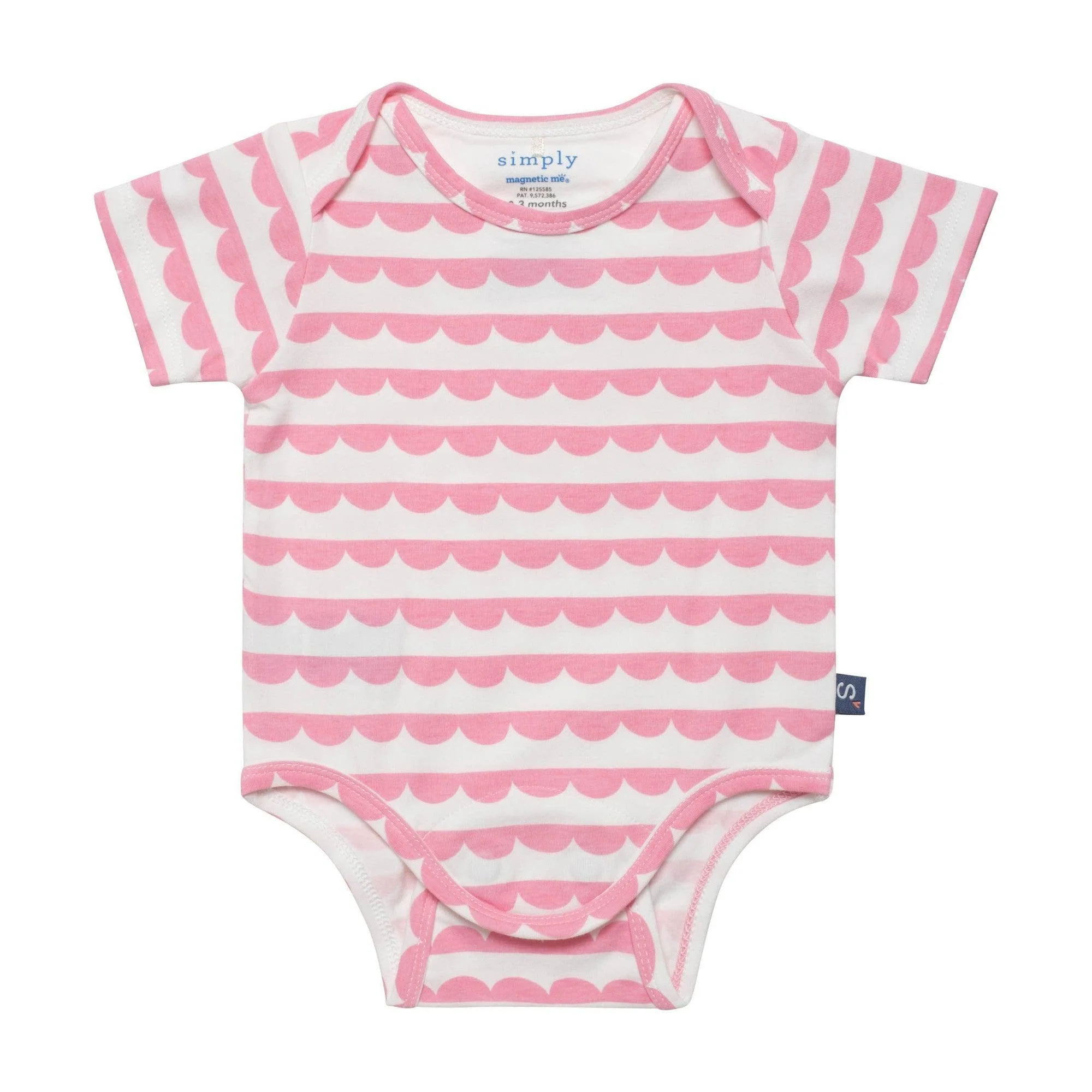 scallop stripe cloudstretch™ magnetic bodysuit - re-loved - Image 2